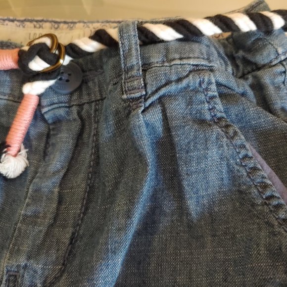 L.O.G.G. by H&M Girls Denim Skirt w/Rope Belt 7-8 - Picture 6 of 8